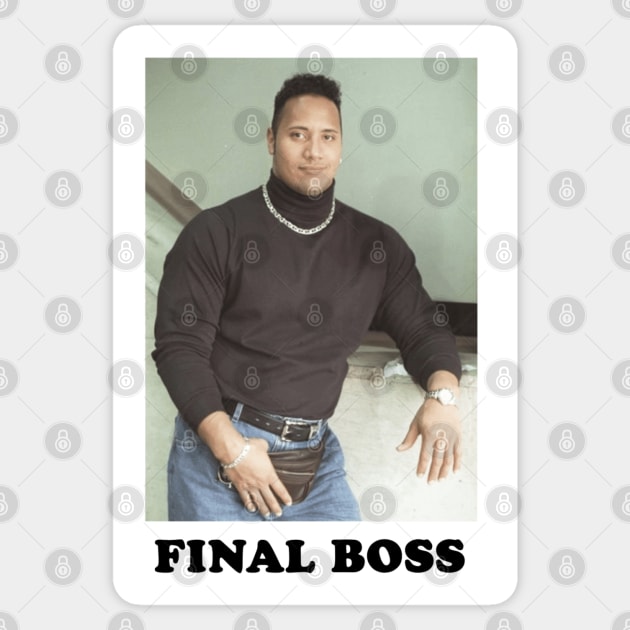 FINAL BOSS 90s EDITION Sticker by Shane-O Mac's Closet